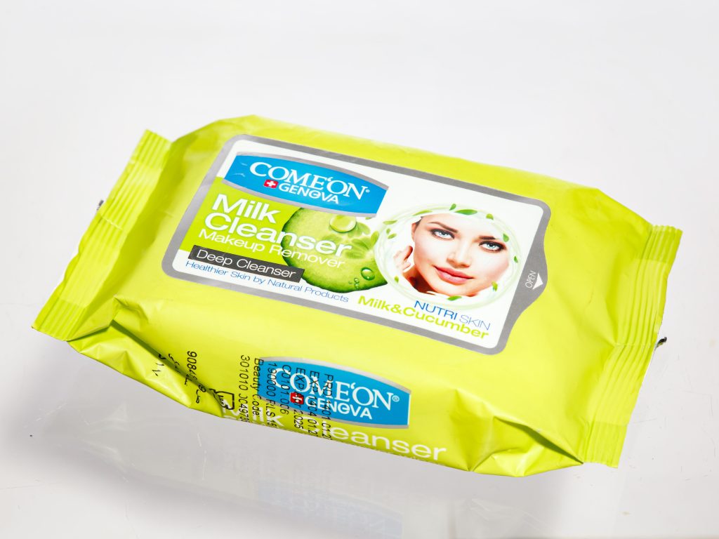 6260623332955 Влажные салфетки COMEON MakeupRemoverWipes Milk&Cucumber (90шт/кор)