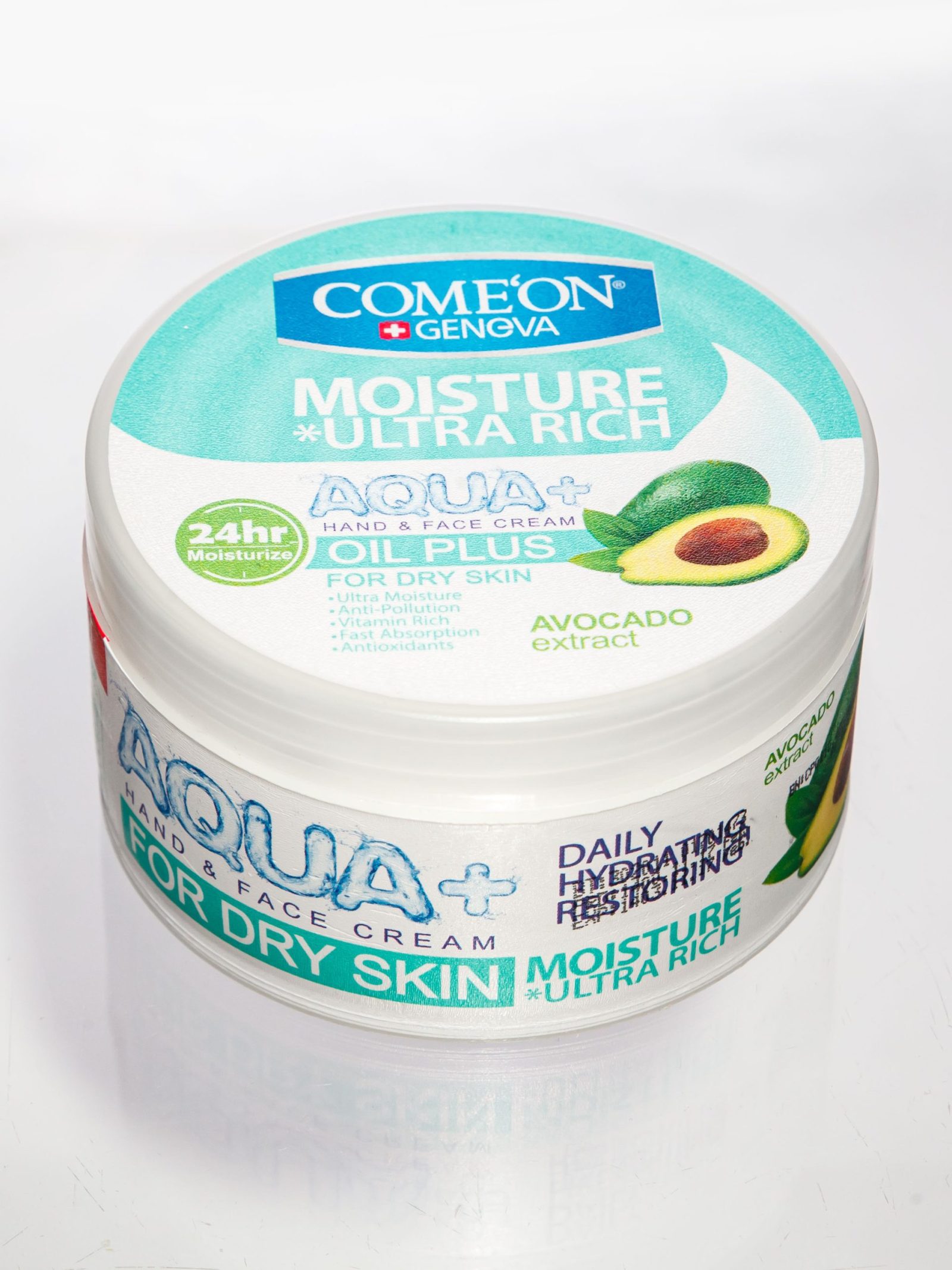 6260623332863 Крем COMEON Hand&FaceMoisturising ForDrySkin (OILPLUS) AvocadoExtract 250мл (54шт/кор)