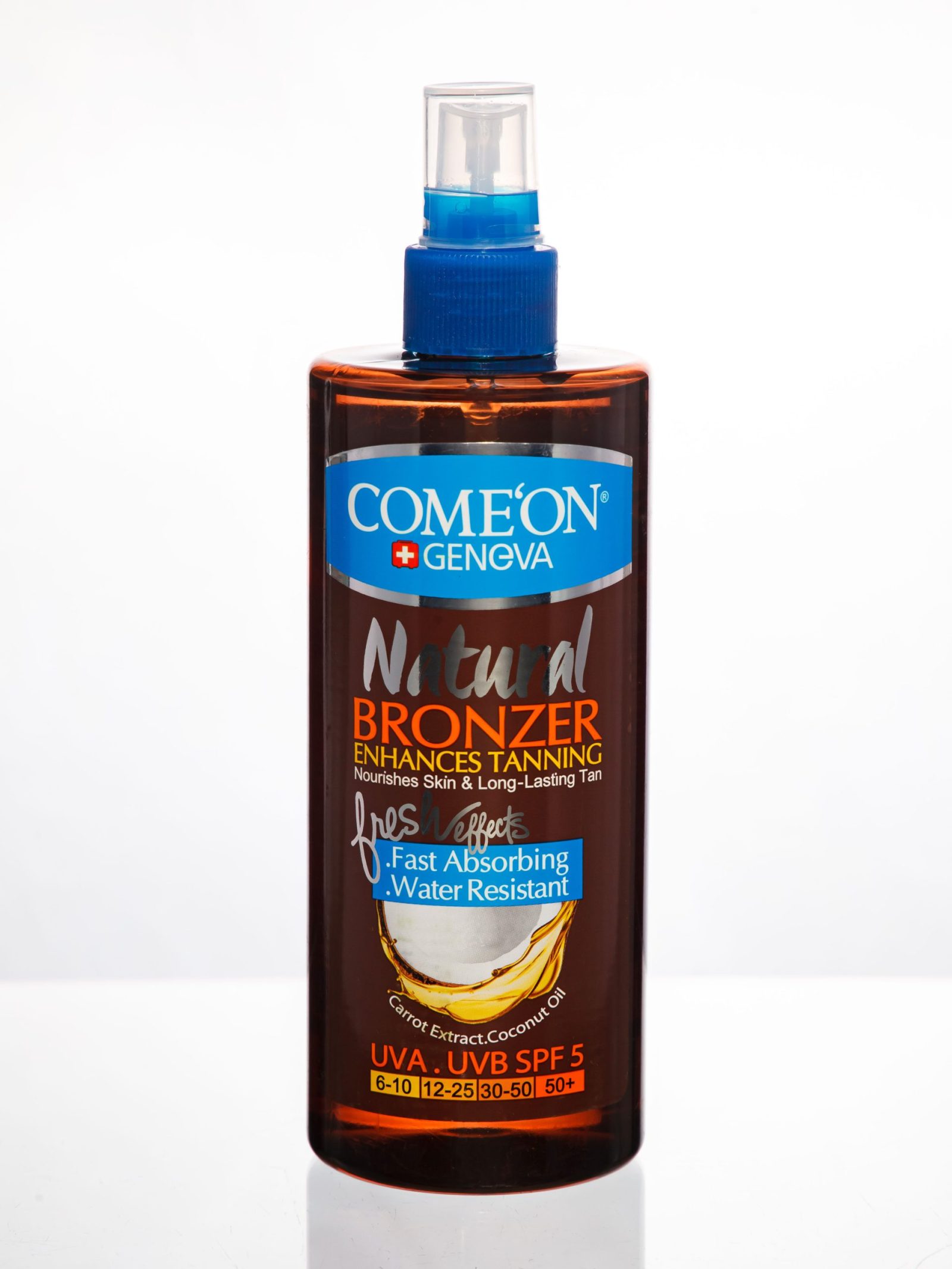 6260623341964 Масло для тела (12шт)COMEON BODY BORONZER Oil 400 мл