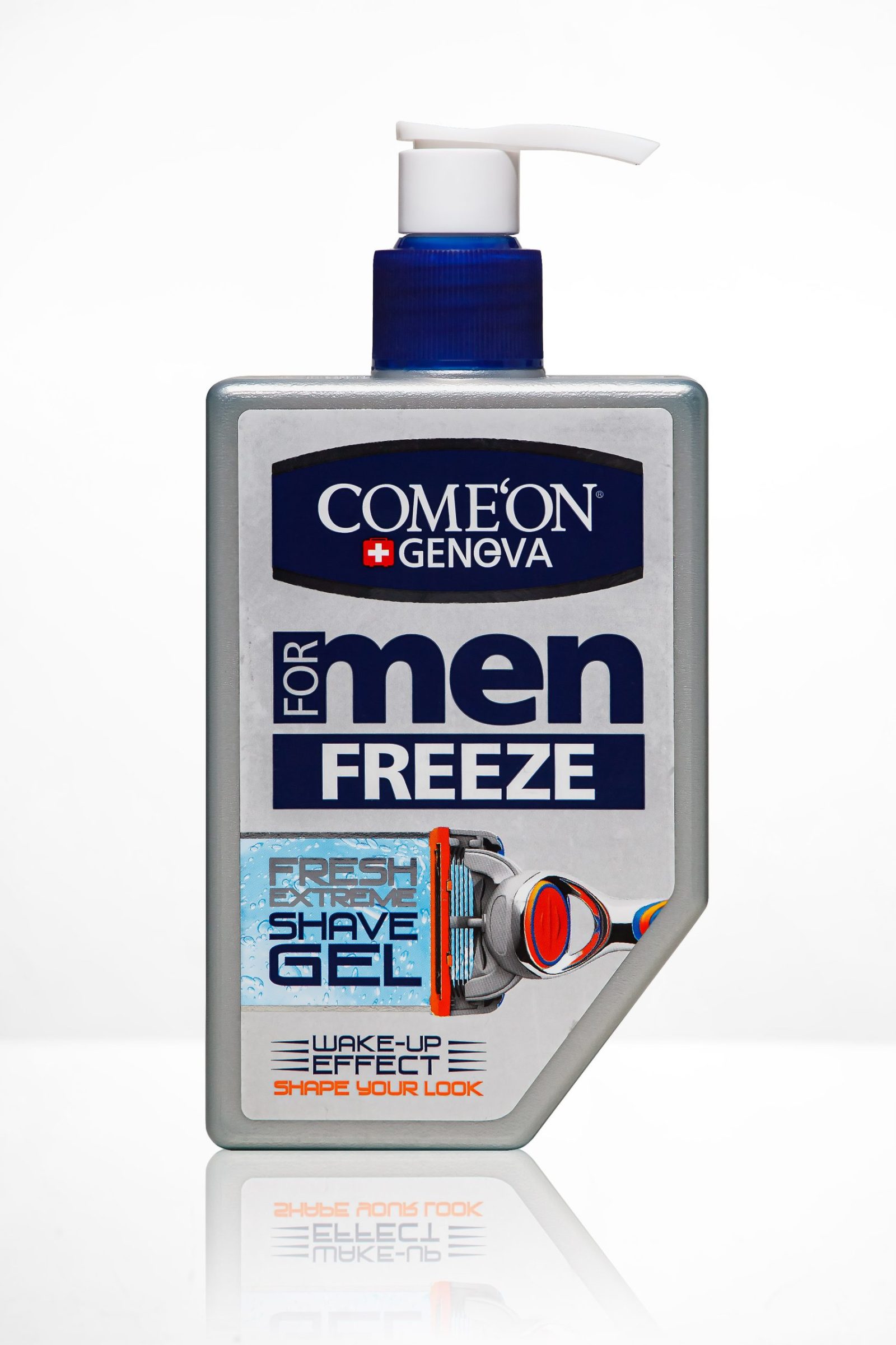 6260623342077 Гель для бритья (24шт)COMEON   FREEZE_SHAVE GEL 260 мл