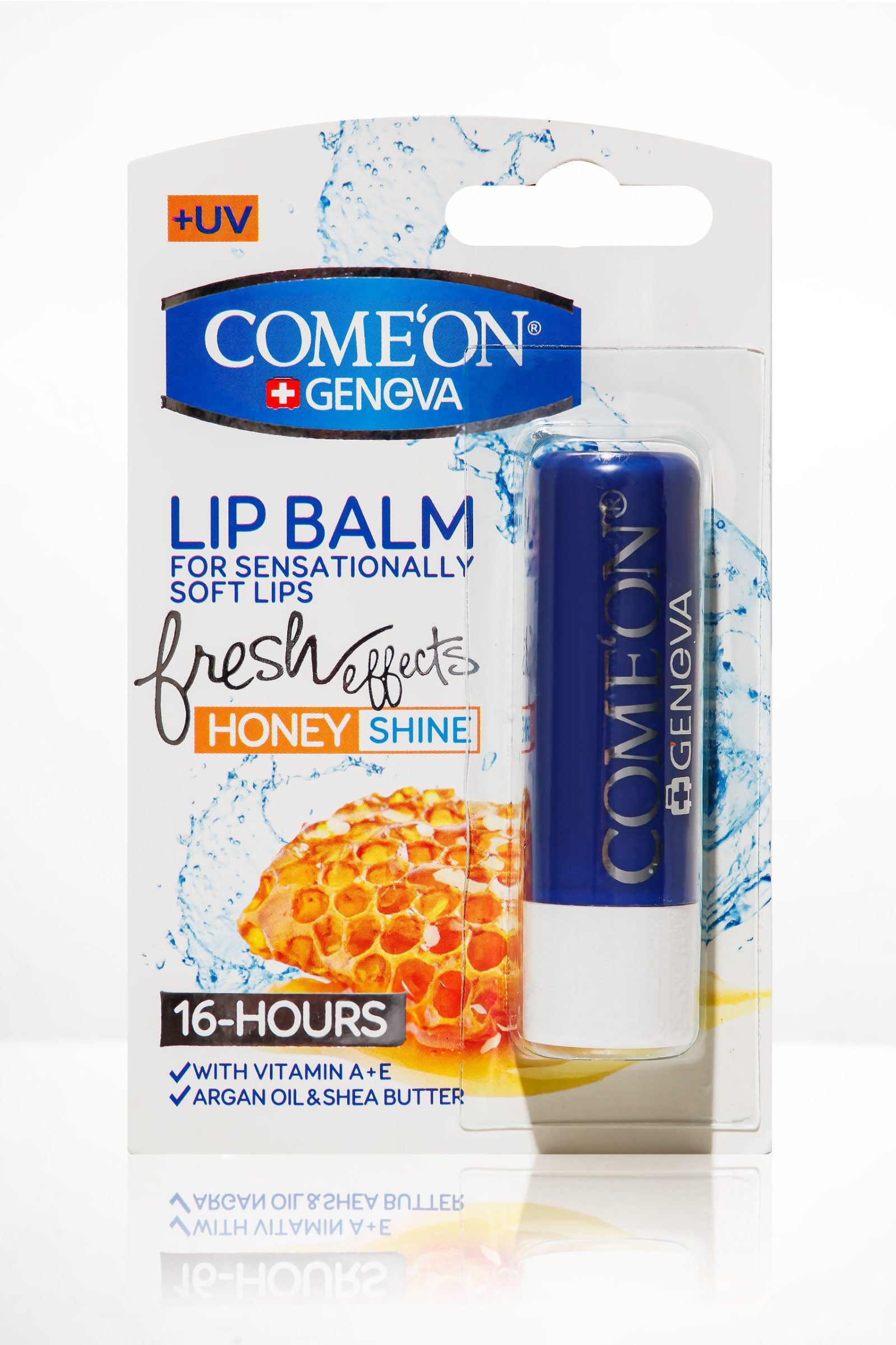 6260623340905 Бальзам для губ (48шт)COMEON LIP BALM_HONEY 3.5 гр