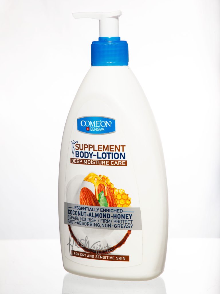 6260623342206 Лосьон (12шт)для тела COMEON BODY LOTION_ COCONUT.ALMOND.HONEY_ 510 мл